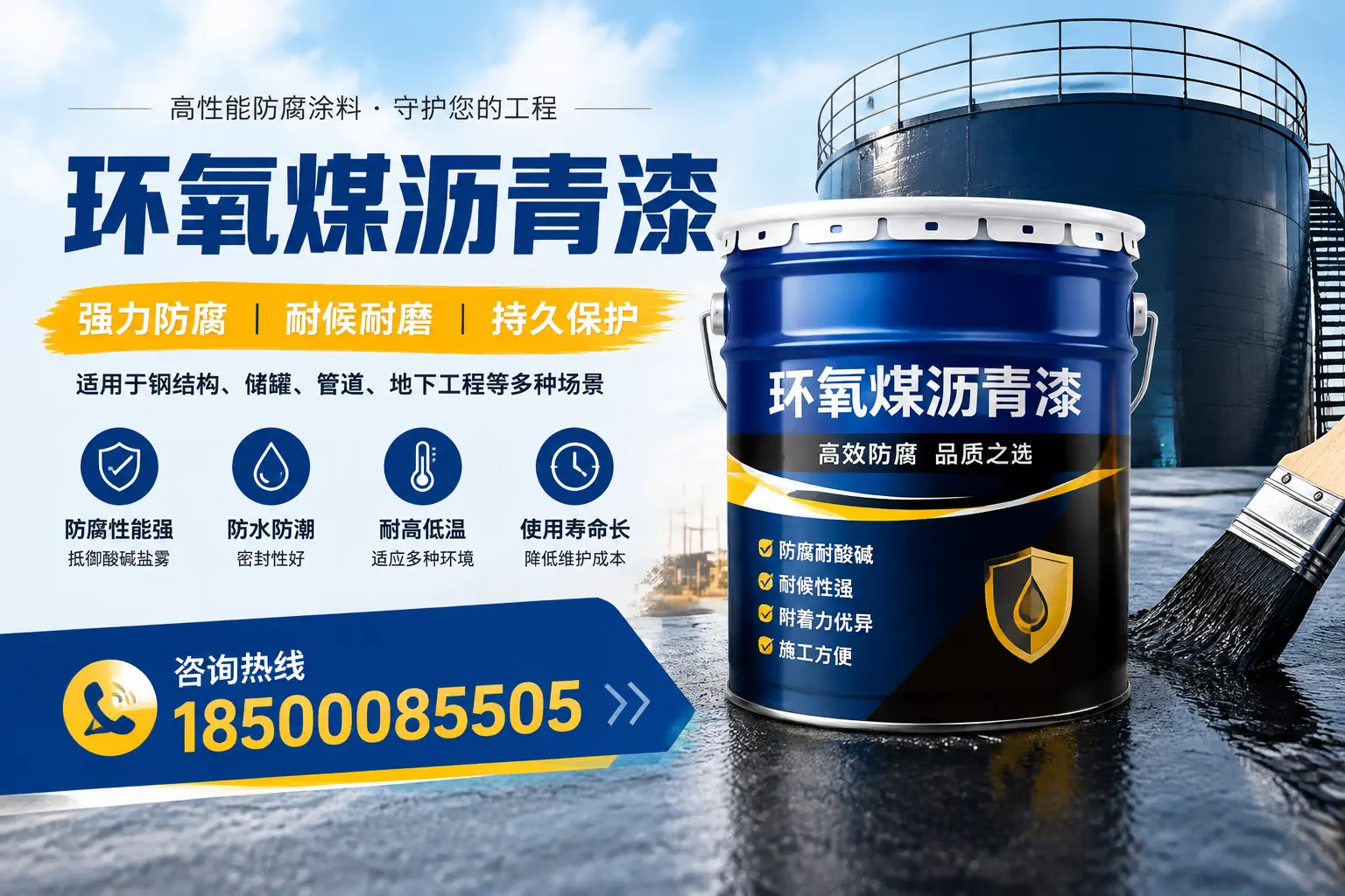 环氧煤沥青漆在工业中的应用，常德企业的选择